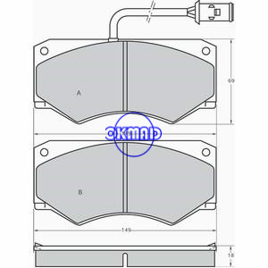 IVECO Daily I LAFORZA Laforza Brake pad FMSI:9138-D1909 OEM:1906040 FDB709 GDB1248 WVA:29012, FF709
